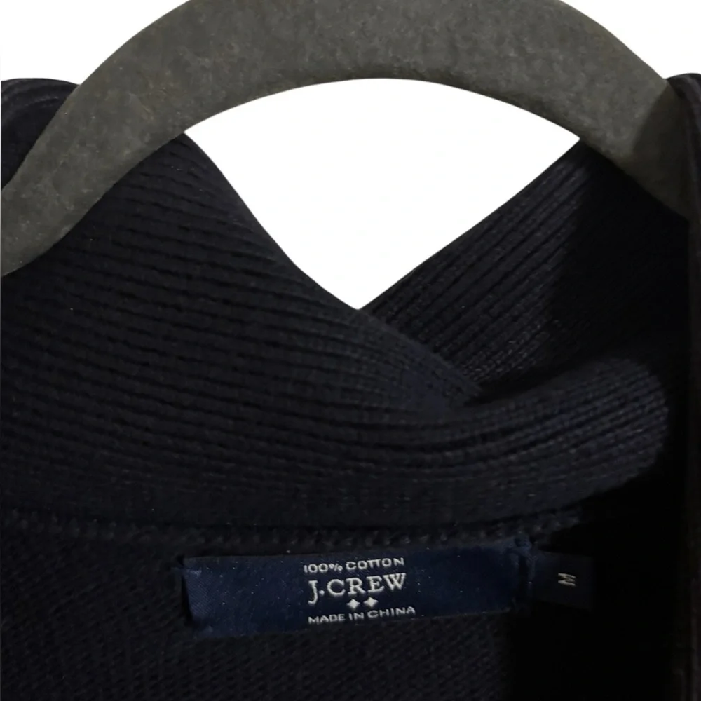 J. Crew Men’s‎ Nautical Toggle Rope Navy Blue Gray Cardigan Sweater Medium